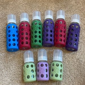 Set of 9 LifeFactory Glass Bottles Retails for $150